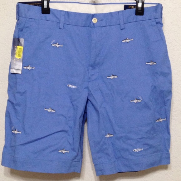 Polo Ralph Lauren Other - NWT POLO RALPH LAUREN FISH EMBROIDERED SHORTS 33